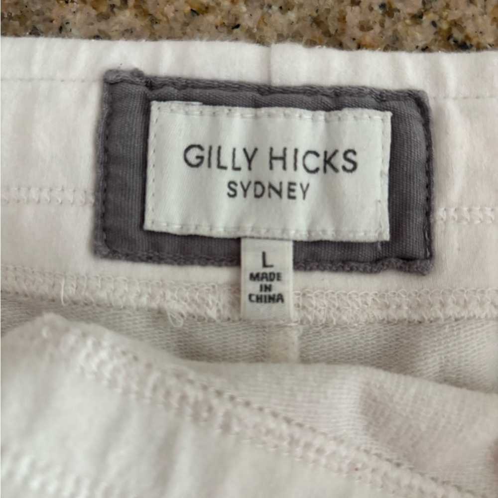 Gilly Hicks Sydney White & Blue Lounge Shorts – Beach Club Style - Picture 3 of 3